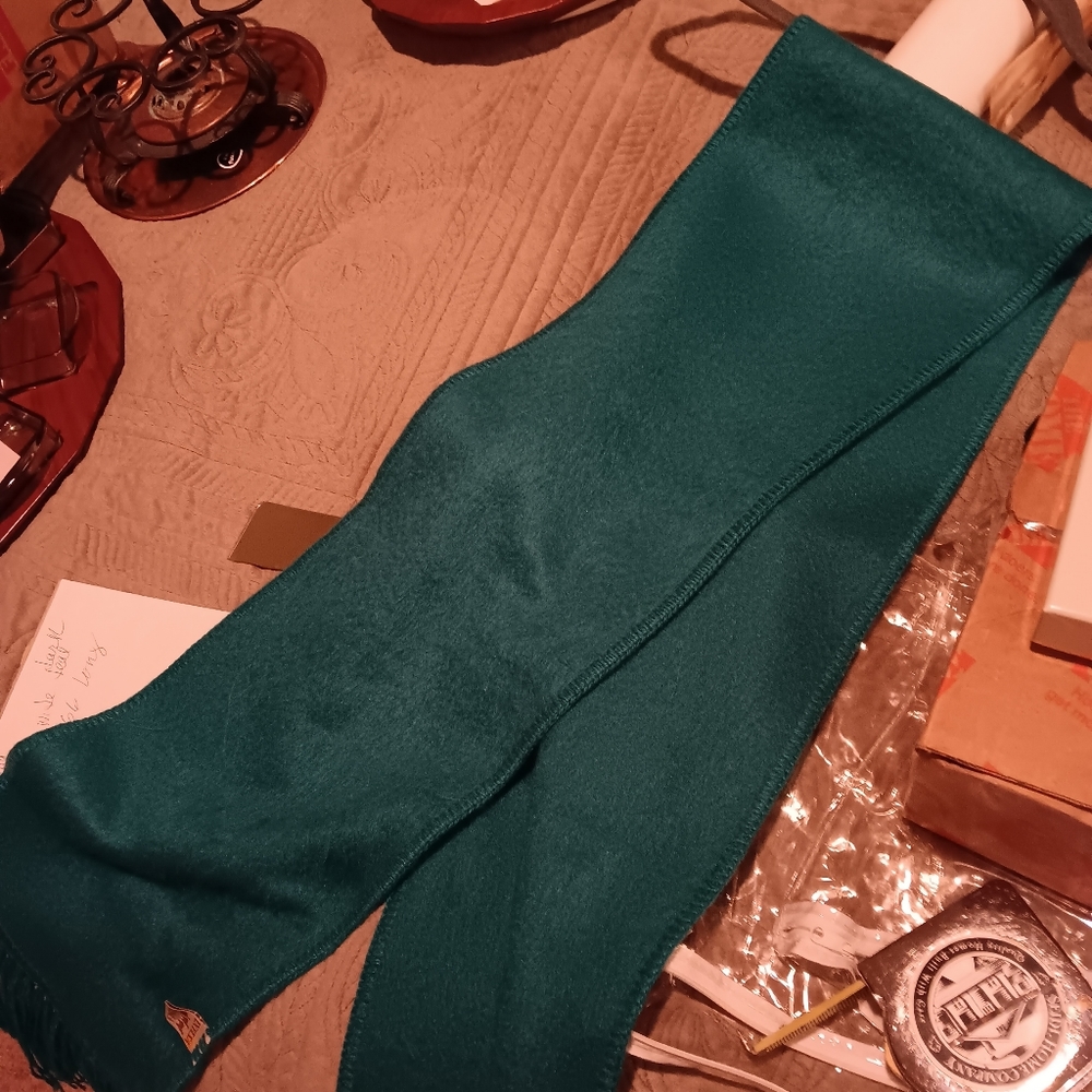 Intessa alpaca wool dark teal scarf
